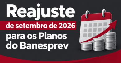 Reajuste de setembro de 2026 para os Planos do Banesprev